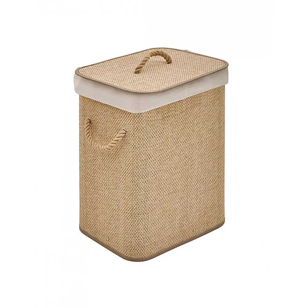 Καλάθι απλύτων Bamboo/MDF 60L/52x32x63cm