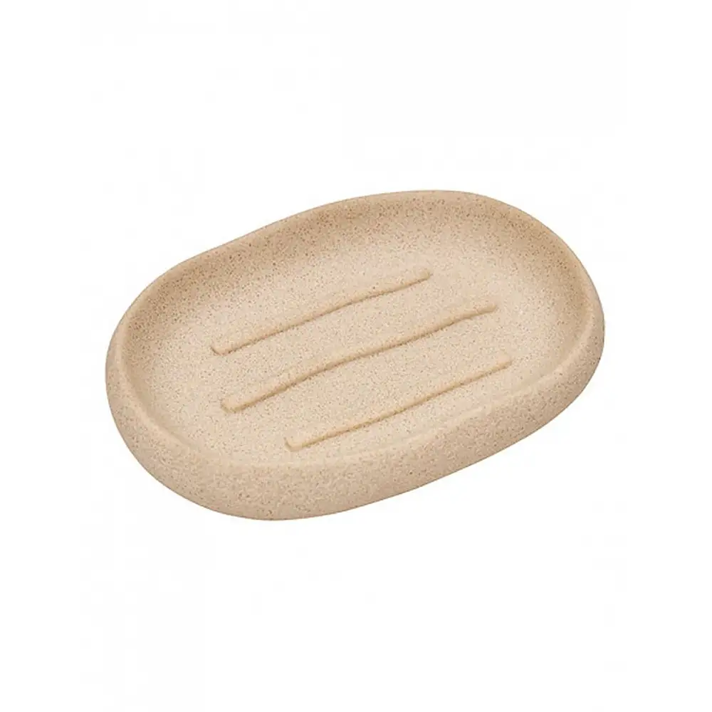 Σαπουνοθήκη μπεζ polyresin 13,1x9,2x2,3cm