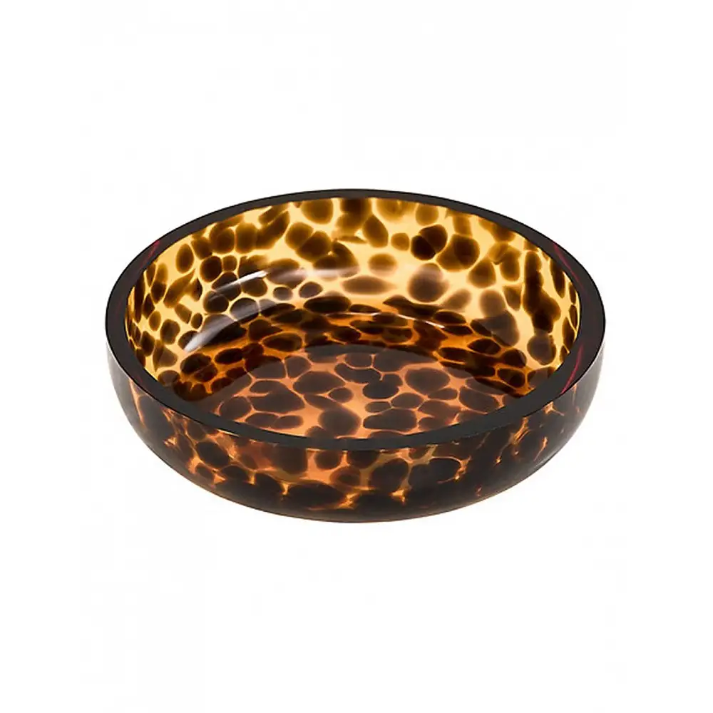 Σαπουνοθήκη γυάλινη καφέ 11x2,5cm