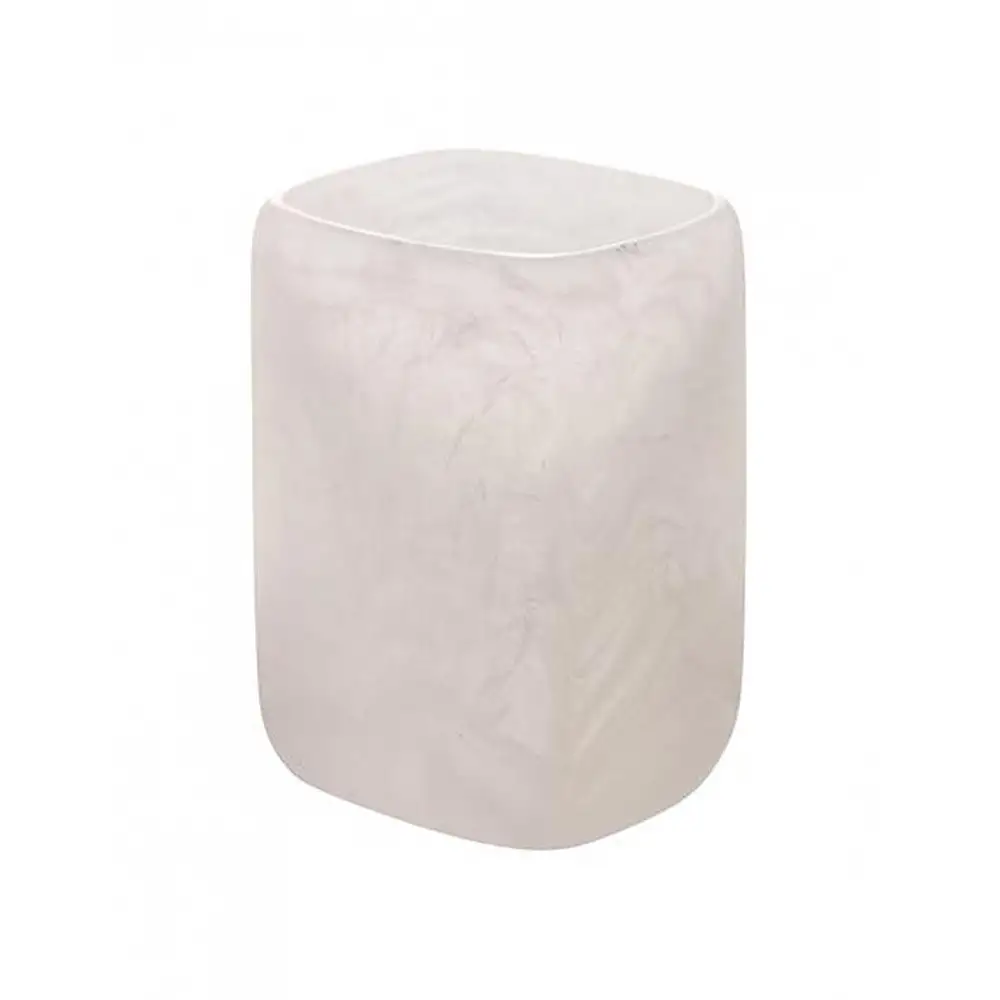 Ποτήρι οδοντόβουρτσας marble εκρού polyresin 8,2x7x11,3cm