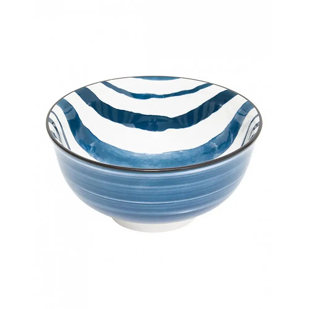 Μπωλ πορσελάνη ριγέ 11,6x5,8cm