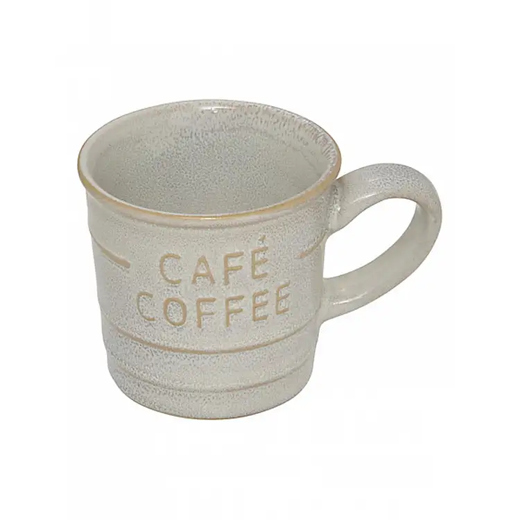 Κούπα Esp εκρού  COFFEE  8cl/8,3x5,5x6cm