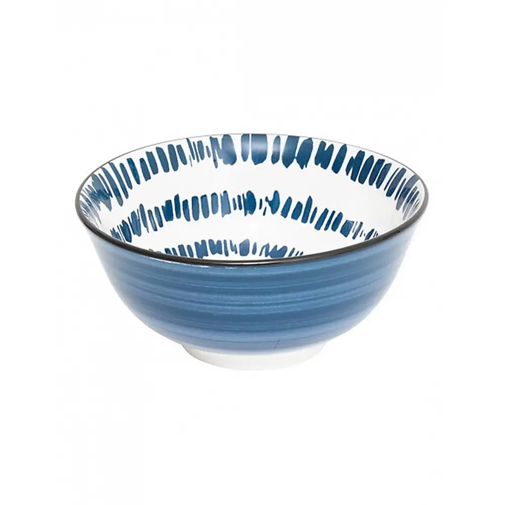 Μπωλ πορσελάνη μπλε σχέδια Φ15Η7cm