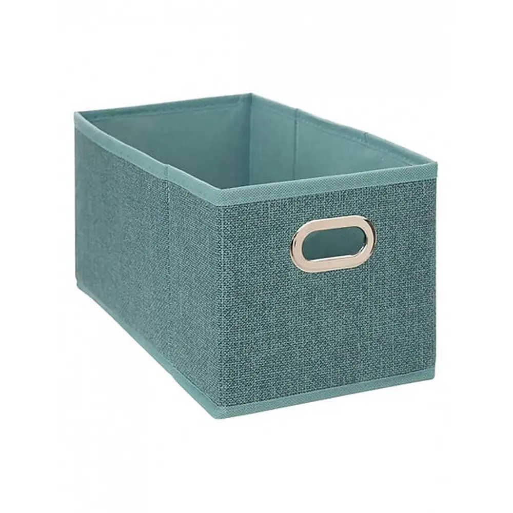 Κουτί αποθήκευσης Petrol Linen 15x31x15cm