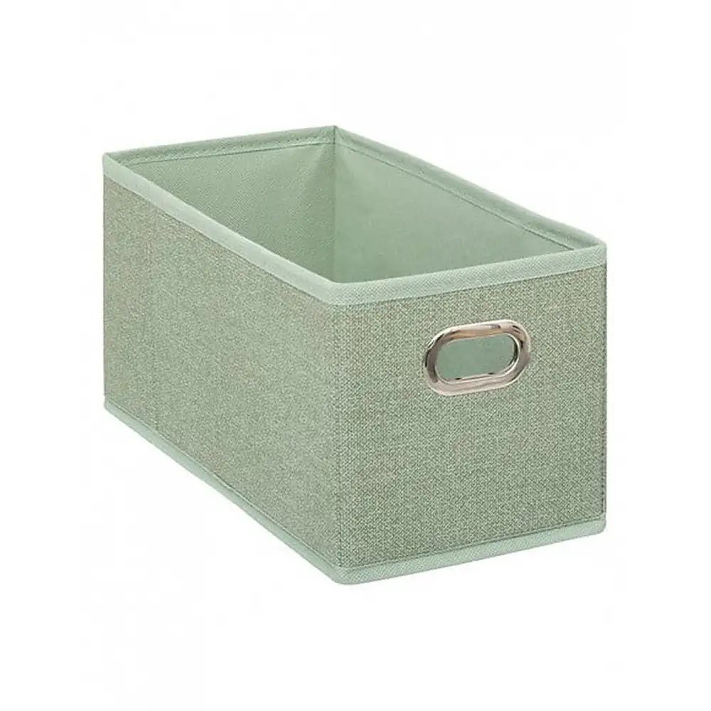 Κουτί αποθήκευσης πράσινο ανάγλυφο 15x31x15cm