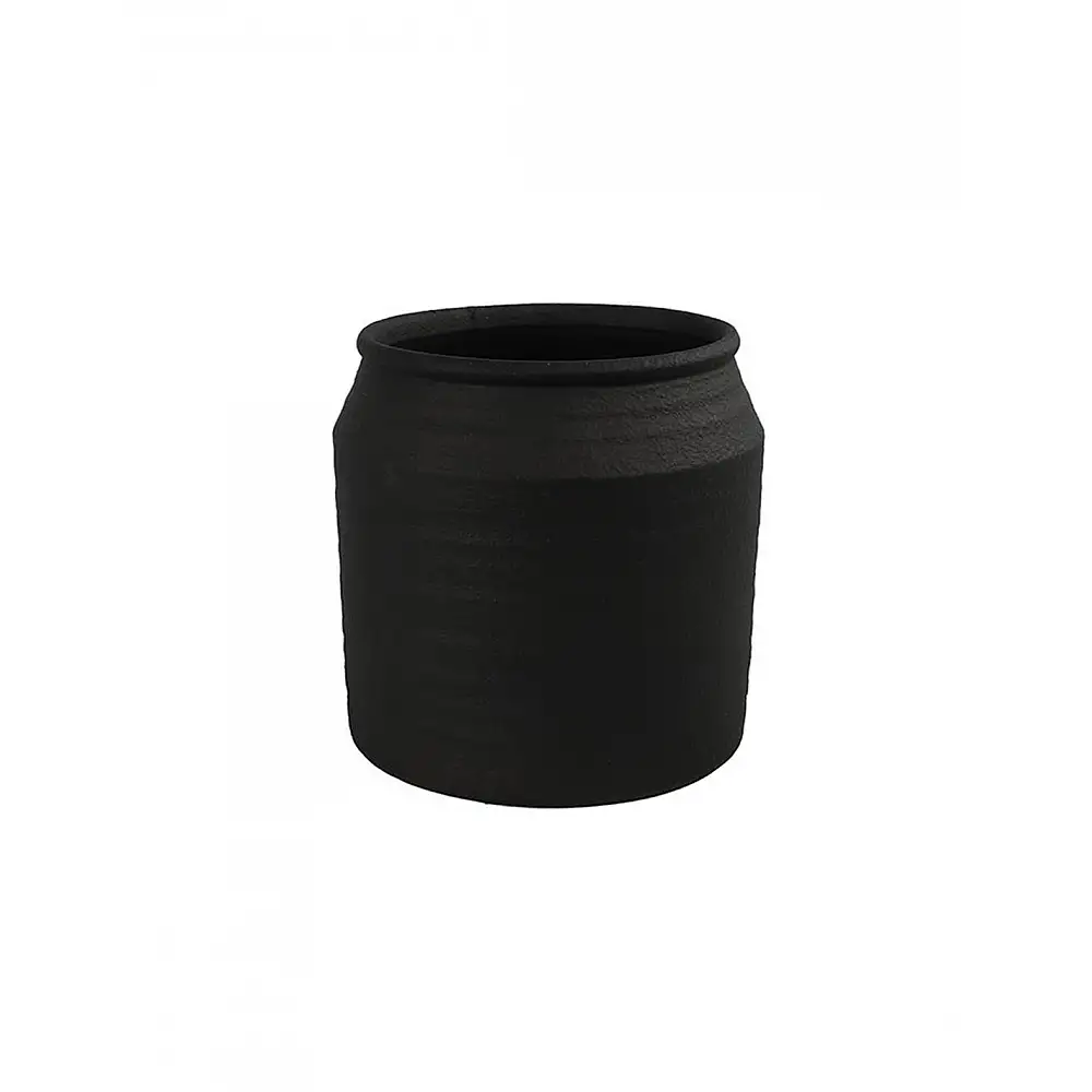 Κασπώ κεραμικό μαύρο TERRI 25x25