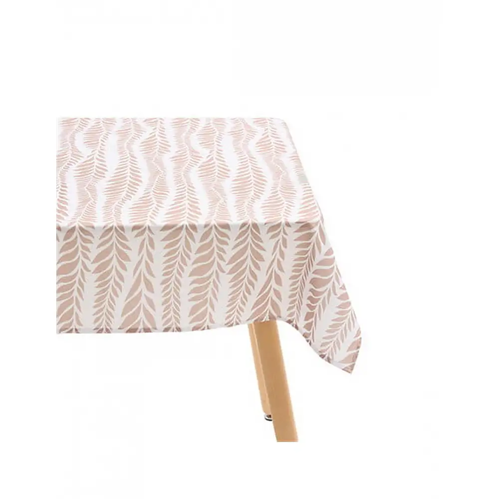 Τραπεζομάντηλο ροζ φύλλα 140x240cm