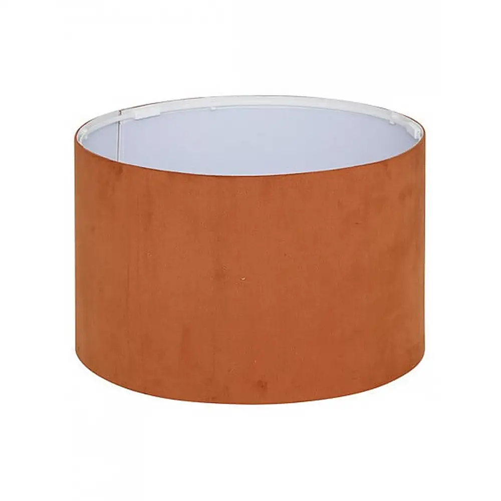 Καπέλο φωτιστικού πτυσ. βελουτέ  Terracotta Φ30x20cm