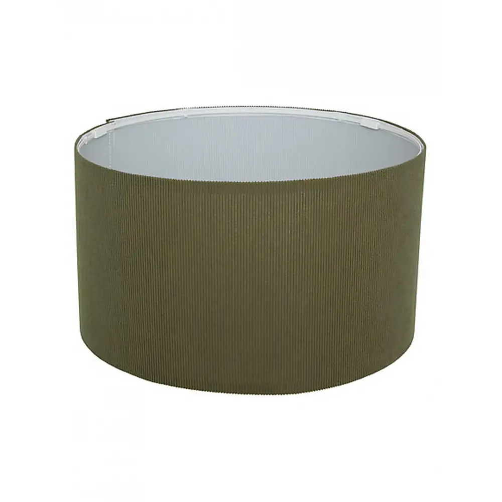 Καπέλο φωτιστικού πτυσ. κοτλε χακί 40x23cm