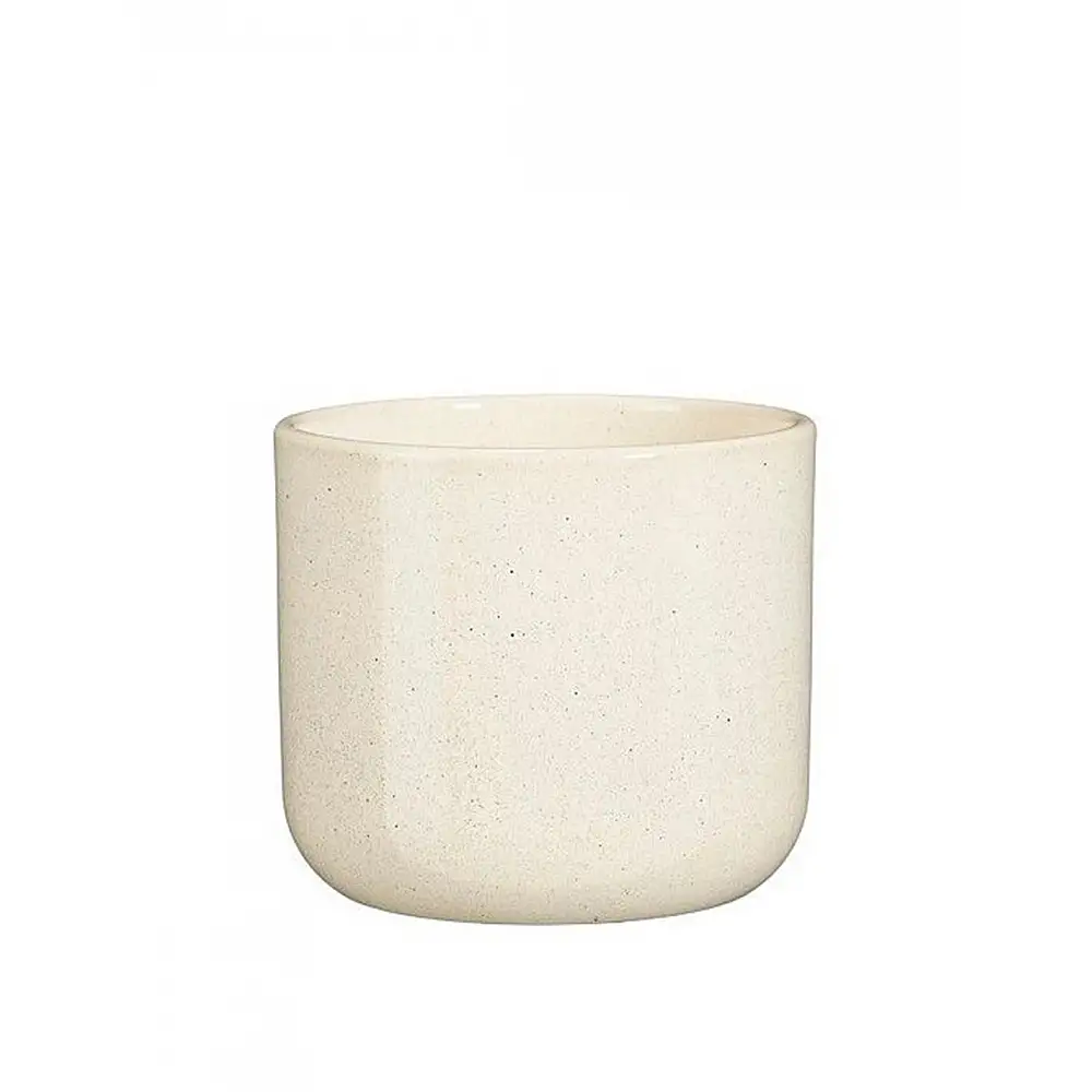 Κασπώ κεραμικό εκρού Φ15,5Η13,5cm