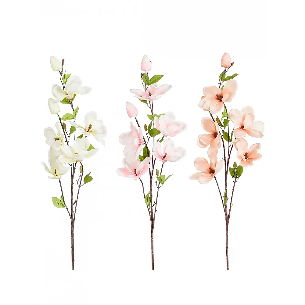 Κλαδί Μανόλια 3χρώματα Η118cm