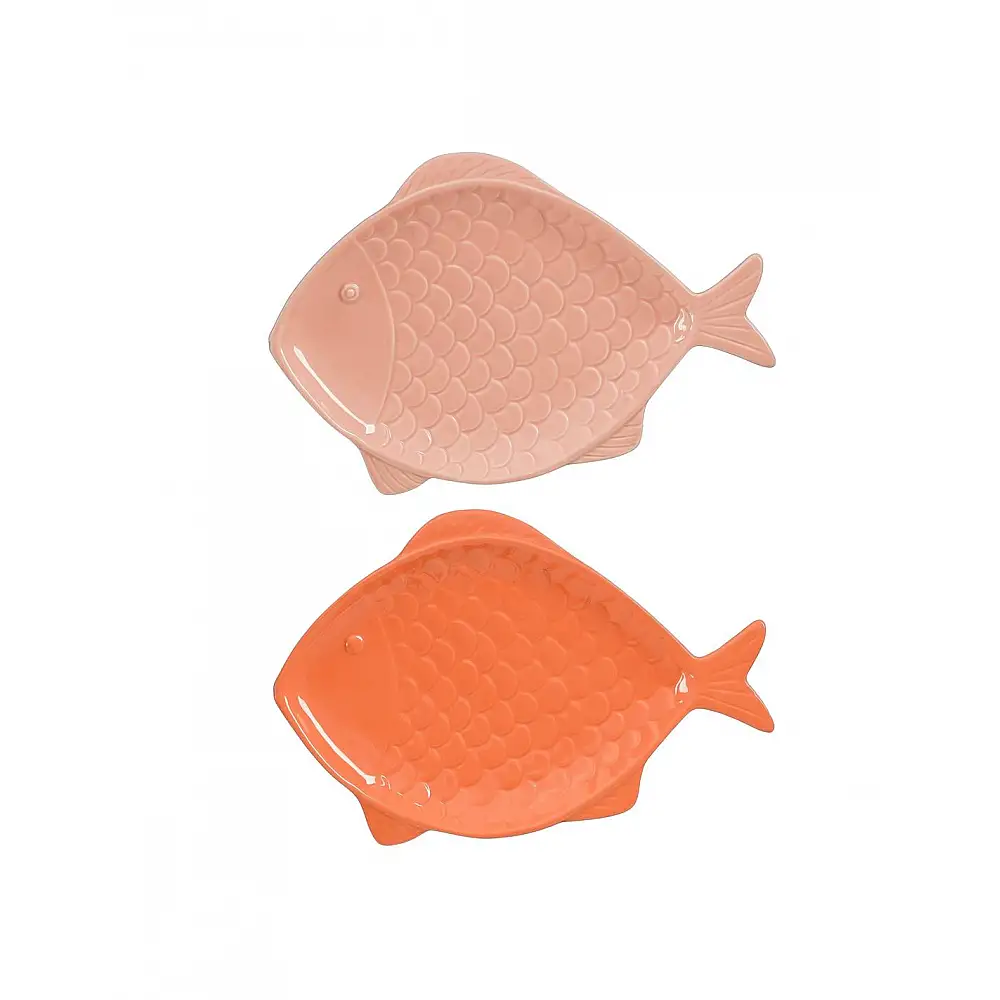 Πιατέλα ψάρι 2χρώματα 25,5x17x2,5cm