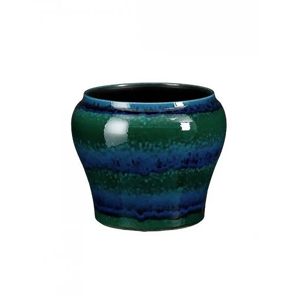 Κασπώ κεραμικό μπλε-πράσινο 19x17cm