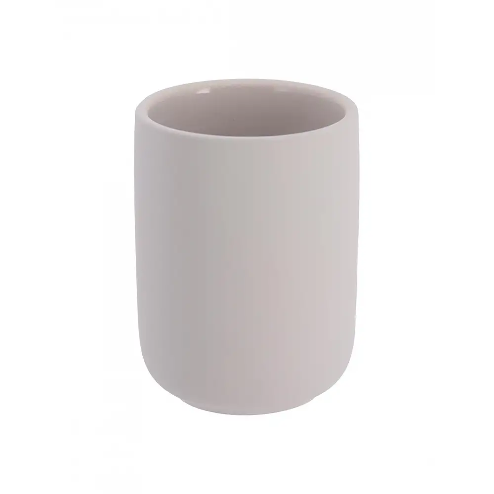 Ποτήρι οδοντ. γκρι ανοιχτό stoneware 300ml/7,6x9,8cm