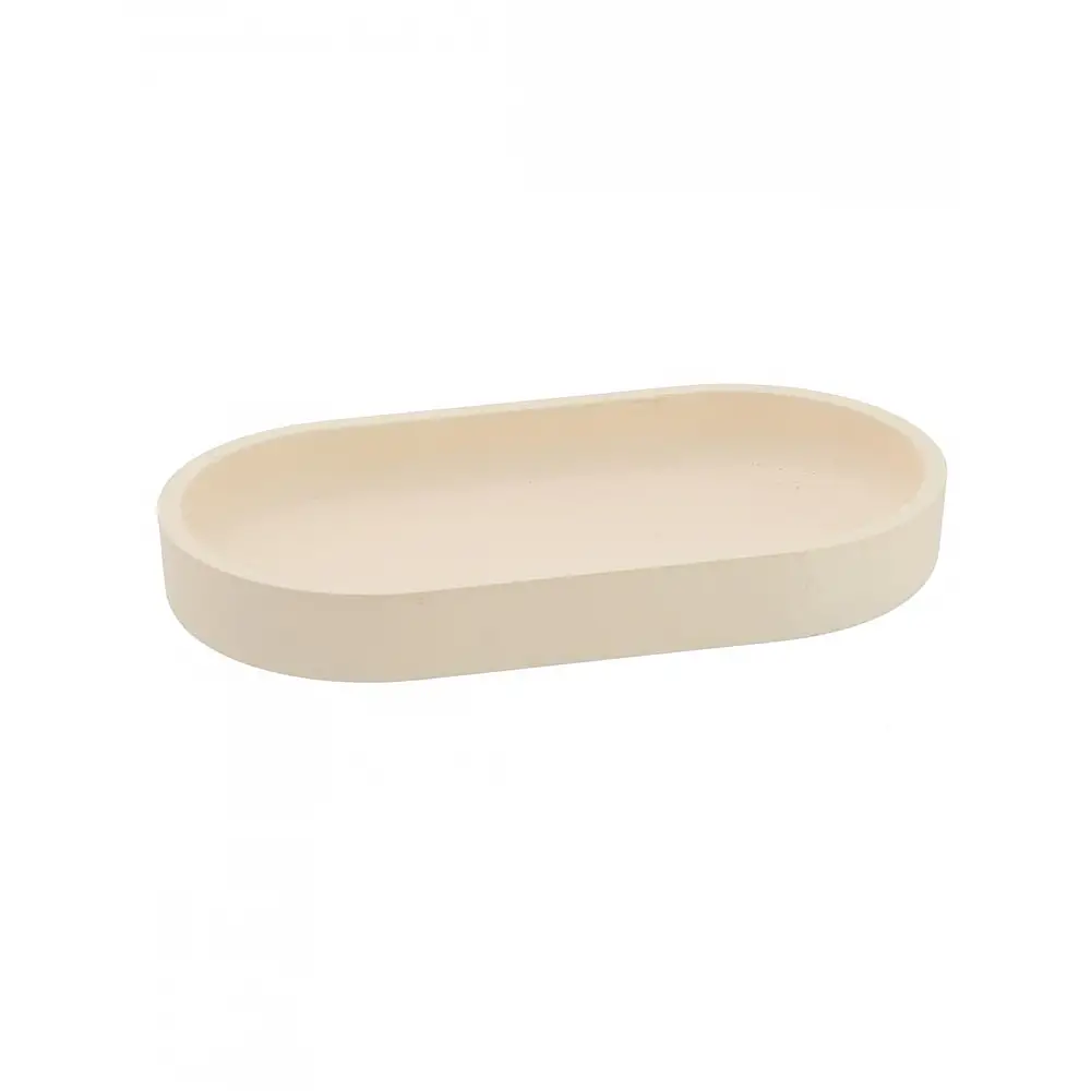 Βάση  polyresin  εκρού 18,5x10x2,5cm