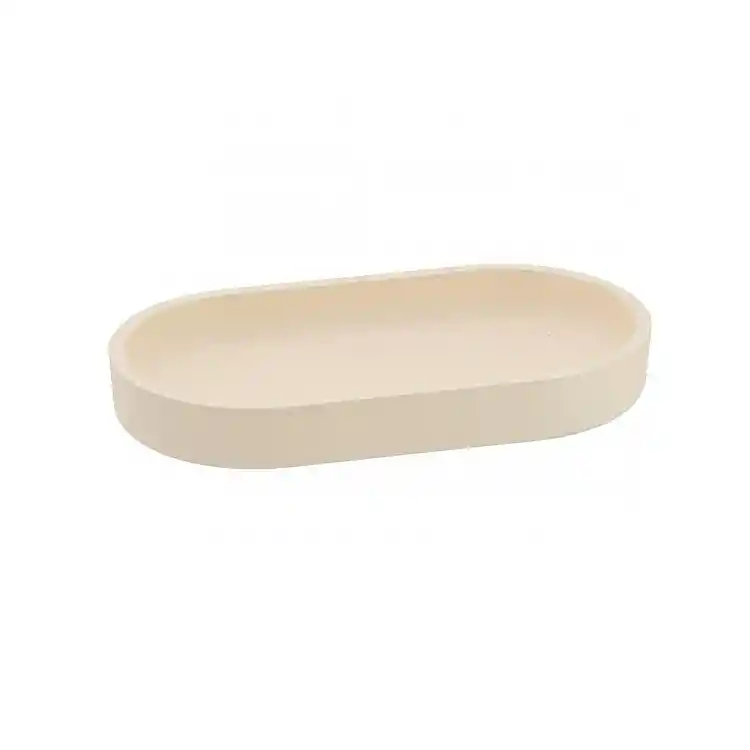 Βάση  polyresin  εκρού 18,5x10x2,5cm