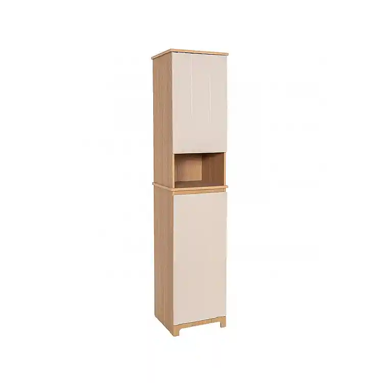 Ντουλάπι mdf με 1ράφι /2πόρτες εκρού 36x38x173cm