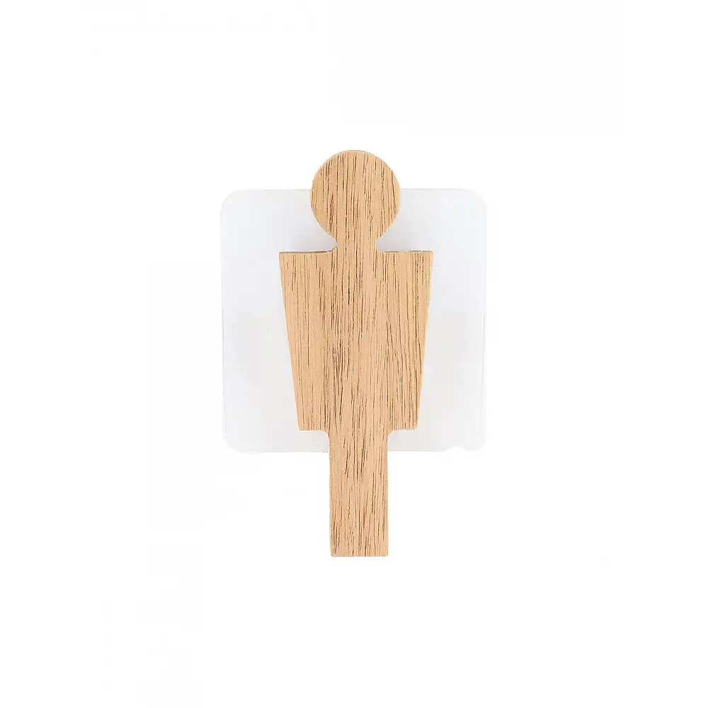 Ανδρας αυτοκόλλητο πόρτας τουαλέτας ακακία 3,5x9cm