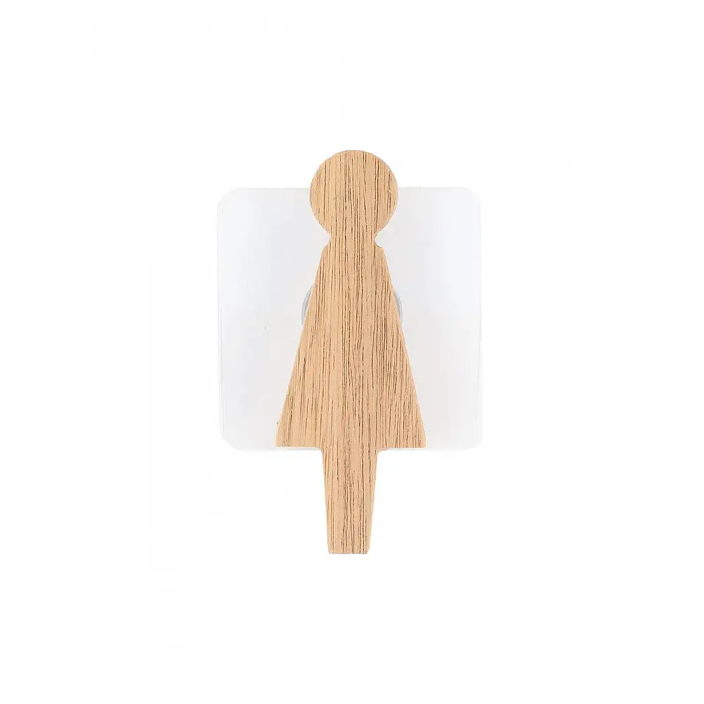 Γυναίκα αυτοκόλλητο πόρτας τουαλέτας ακακία 3,5x9cm