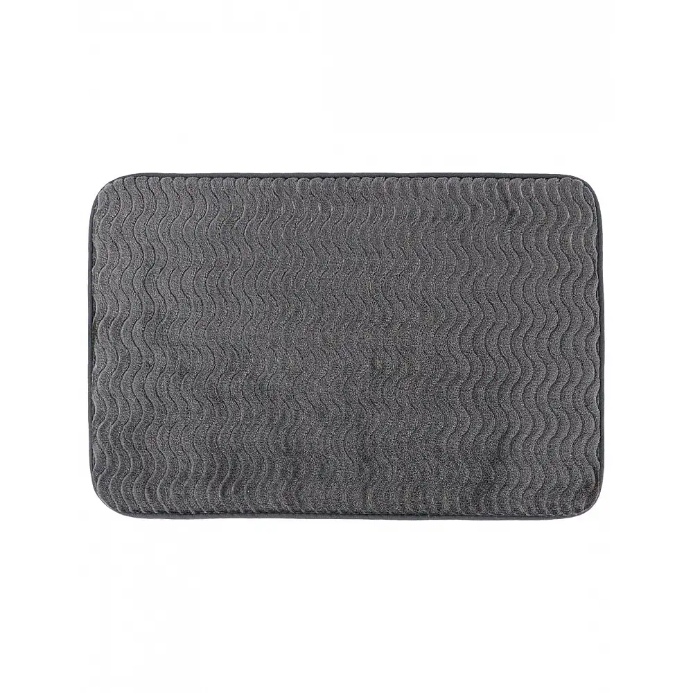 Πατάκι τουαλέτας  WAVE EFFECT  γκρι 60x40cm