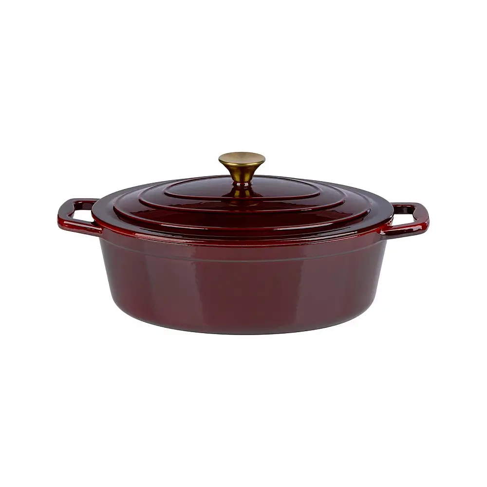 Γάστρα μαντέμι οβάλ μπορντώ 5lt/33x25x11cm