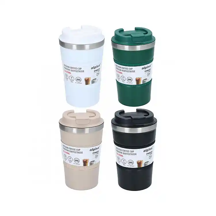 Ποτήρι θερμός 4χρώματα 350ml/9x15. 5cm