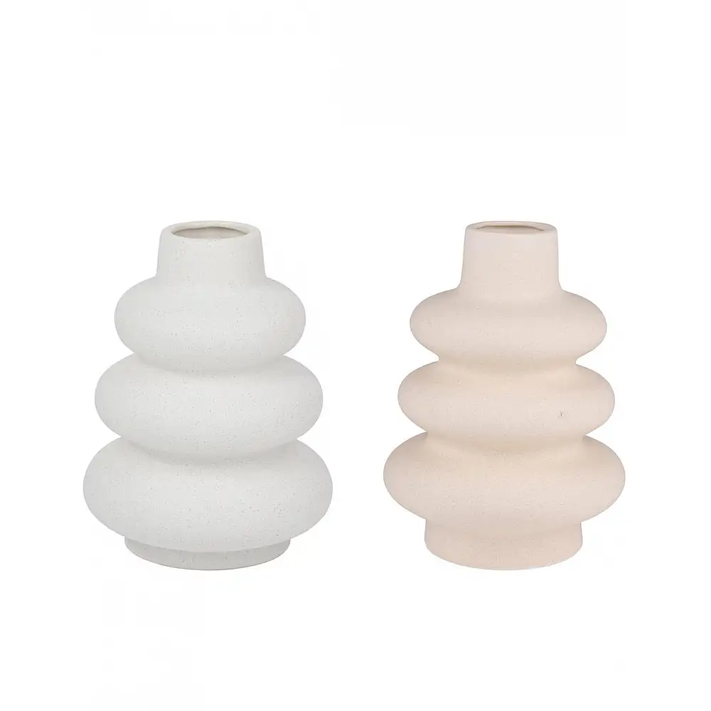 Βάζο κεραμικό 2χρώματα 14,5x19cm