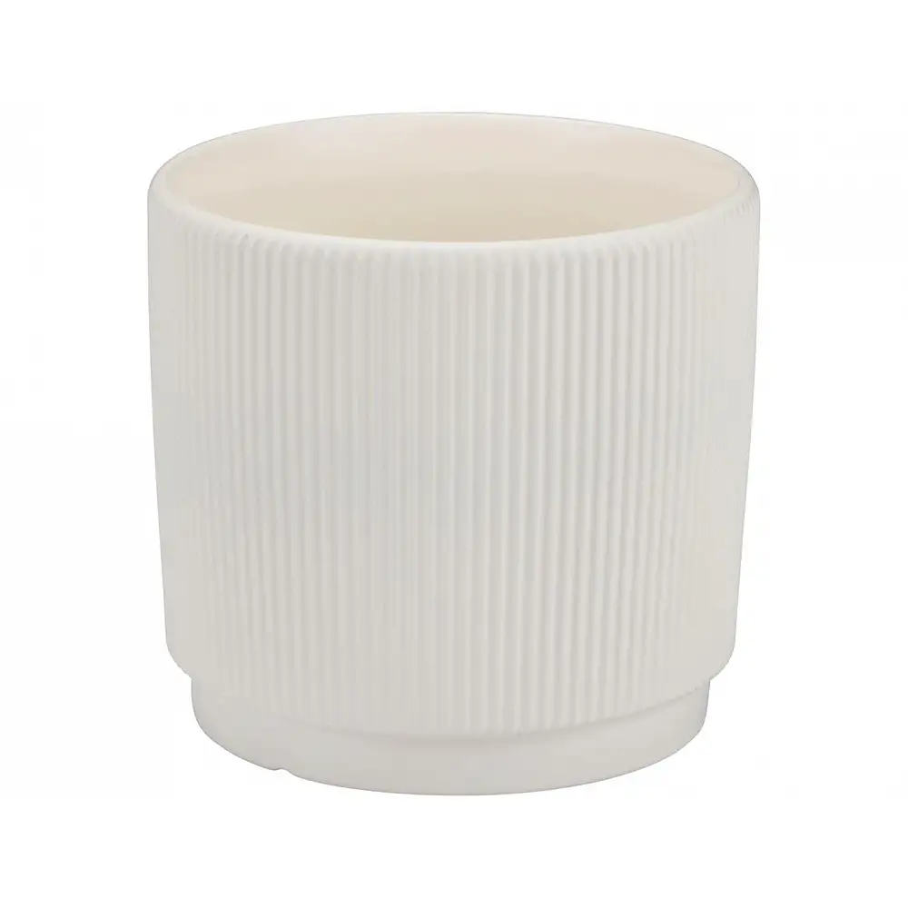 Κασπώ κεραμικό λευκό 15x14cm