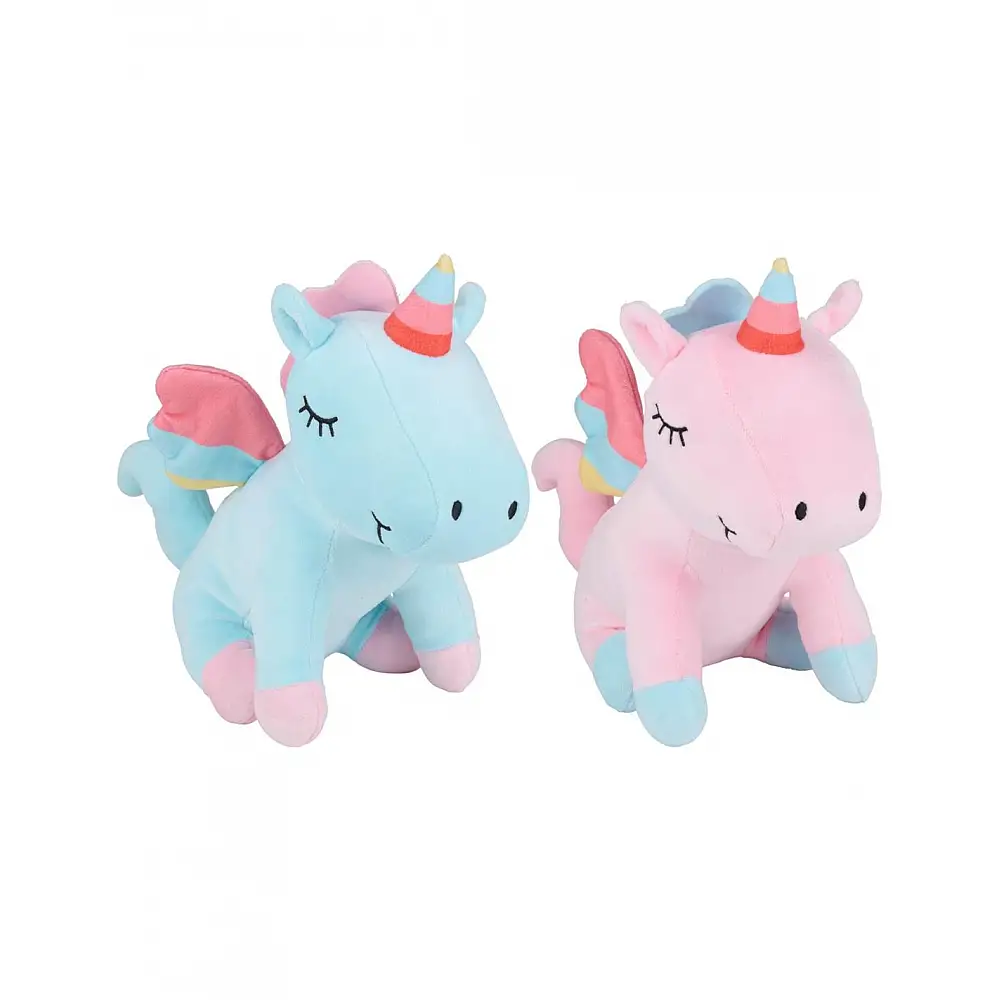 Μονόκερος λούτρινο 2χρώματα  15x 21,5x 23cm