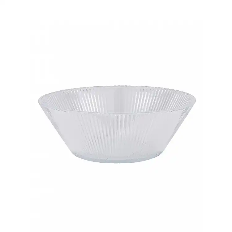 Σαλατιέρα γυάλινη διάφανη 1500ml/22x8cm