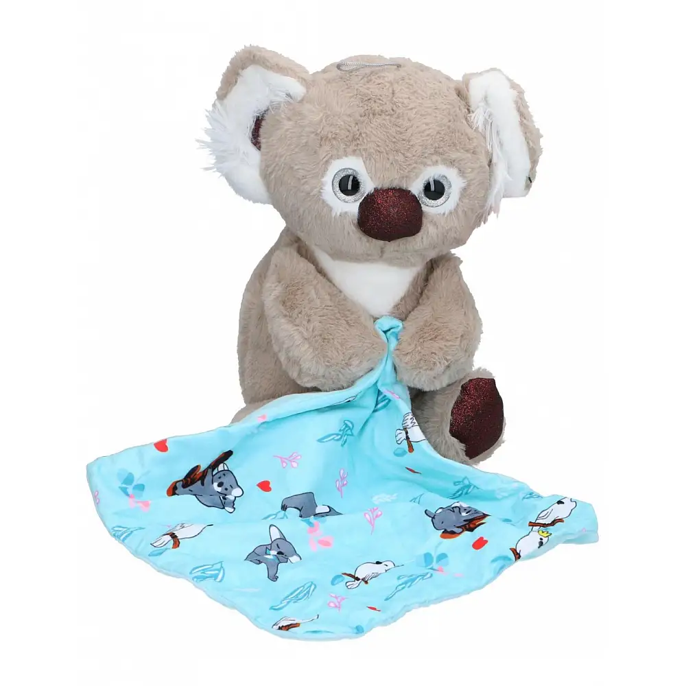 Κοάλα λούτρινο με κουβέρτα 18x18x30cm