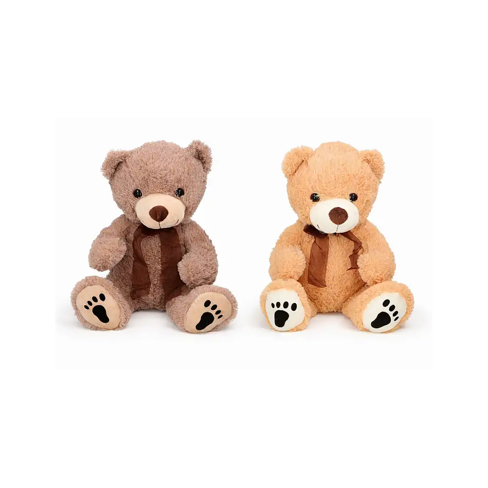 Αρκουδάκι λούτρινο 2χρώματα 38 x 40 x 45cm