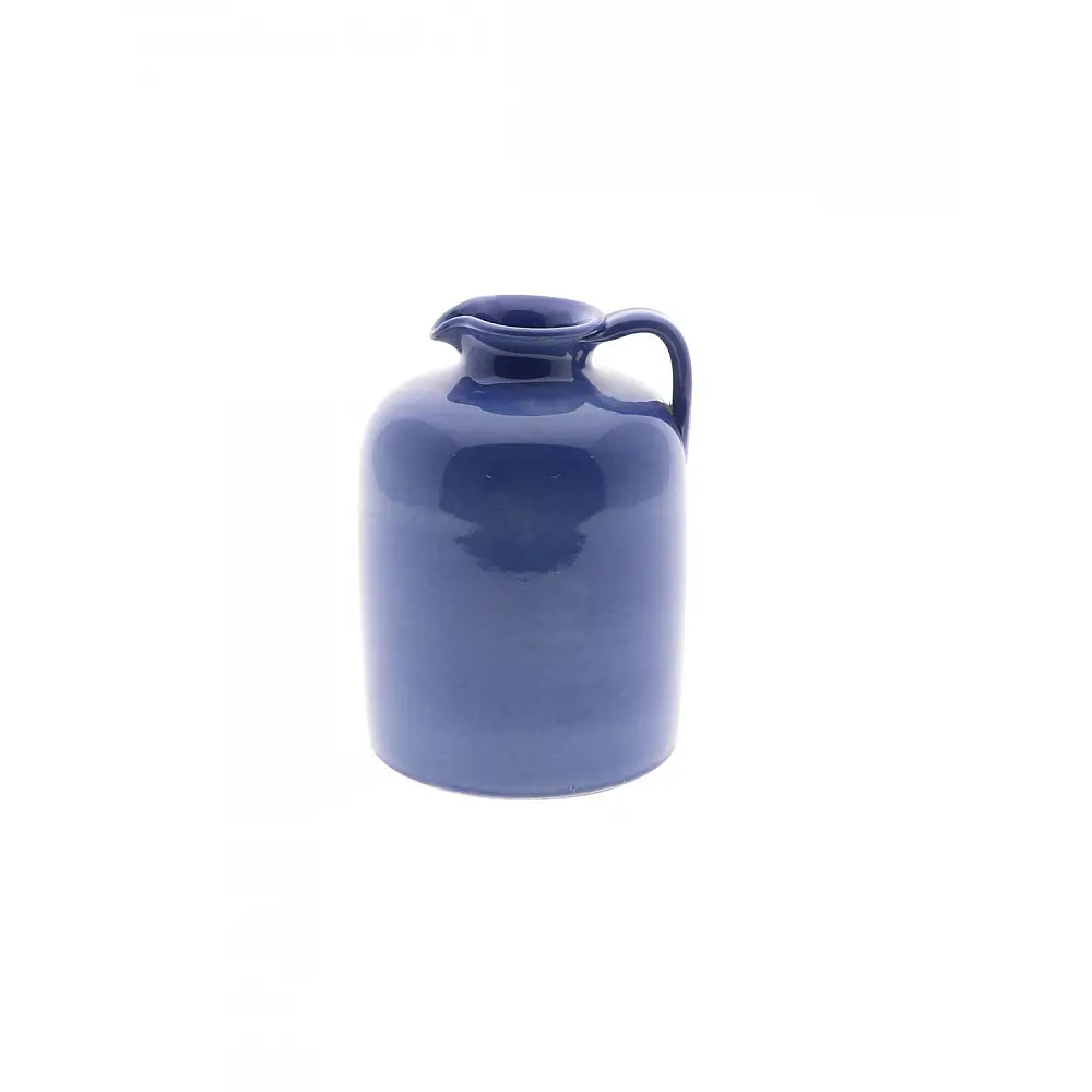 Βάζο κανάτα κεραμικό μπλε 18x25cm