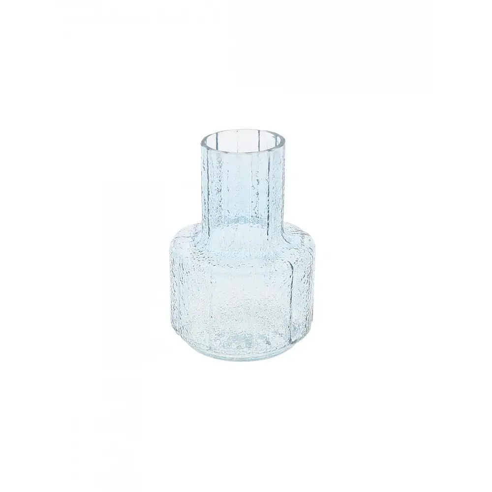 Βάζο γυάλινο θαλασσί 13,5x19cm