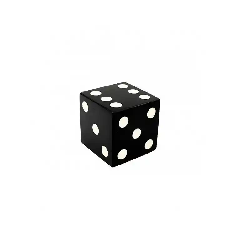 Βαρίδι χαρτιού(press papier) ζάρι μαύρο 8x8cm