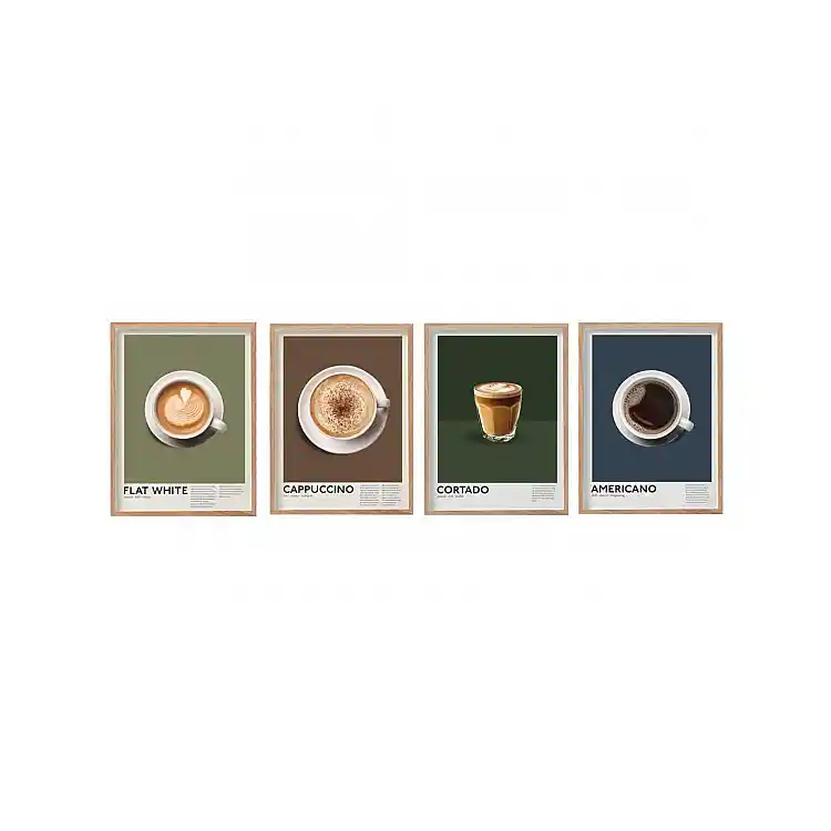 Κάδρο  COFFEE  4σχέδια 30x40cm