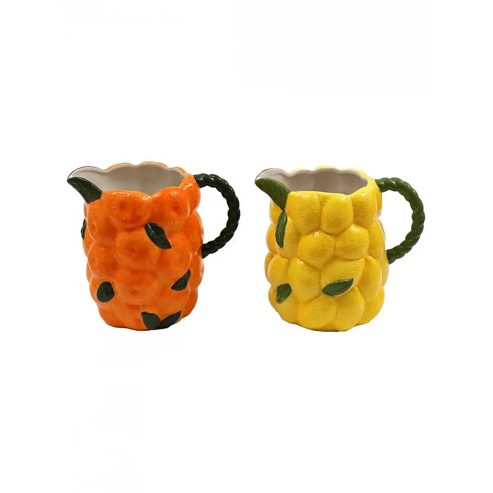 Κανάτα με λεμόνια/πορτοκαλίάλια κεραμική 24x22cm