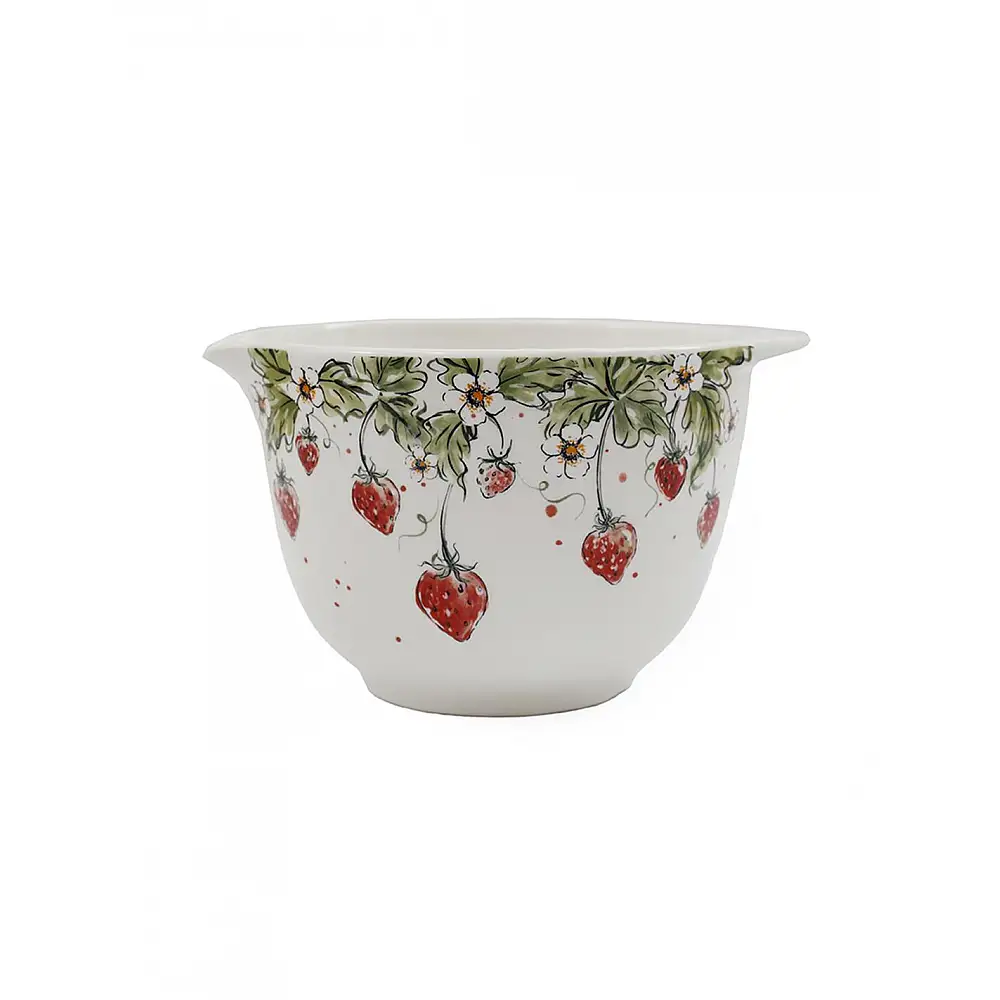Μπωλ κεραμικό με φράουλες 27. 3X22. 5X16cm