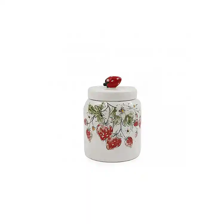 Jar κεραμικό με φράουλες 12X16cm