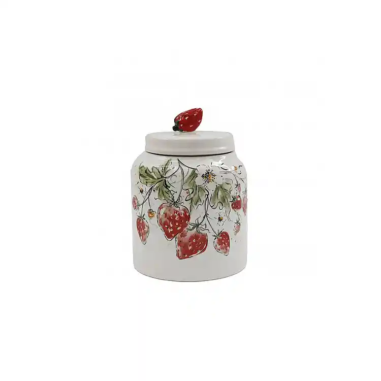 Jar κεραμικό με φράουλες 16X21,5cm