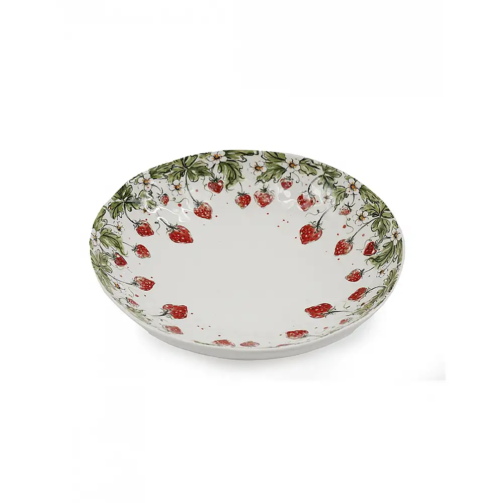 Μπωλ κεραμικό με φράουλες 33. 5X7. 5cm