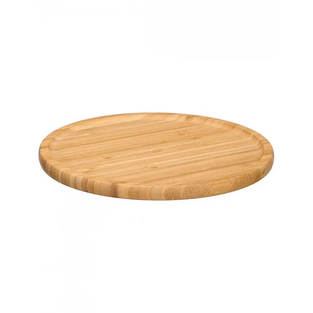 Πιάτο στρογγυλό bamboo φυσικό Φ26cm