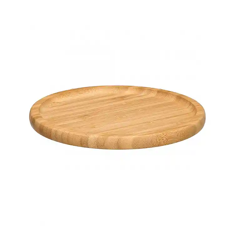 Πιάτο στρογγυλό bamboo φυσικό Φ20cm