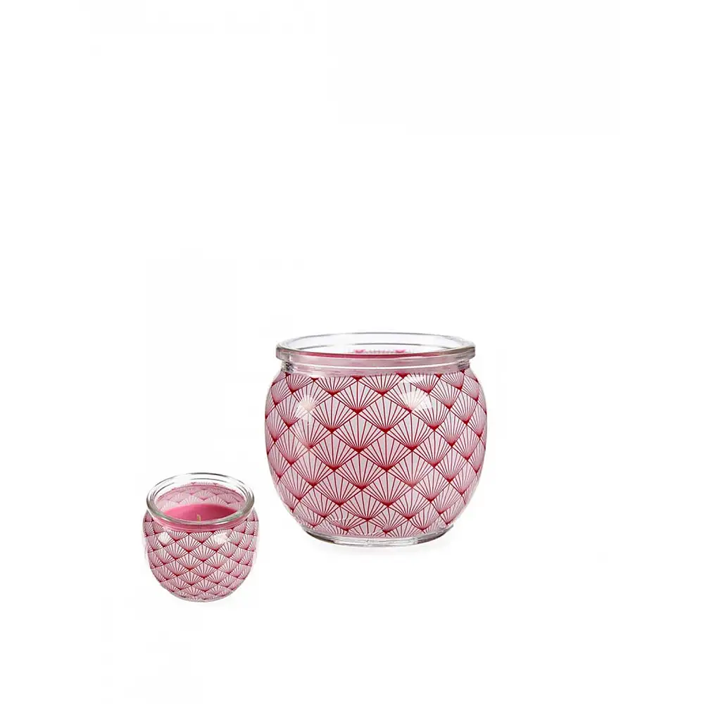 Κερί CUT FLOWER σε γυάλινο ποτήρι Φ7,5Η6,3cm