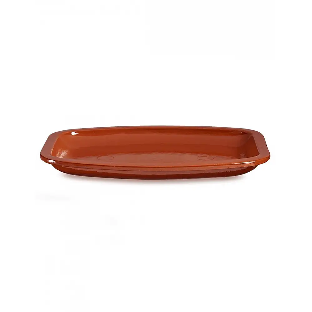 Πιατέλα κεραμική terracotta 35x26cm