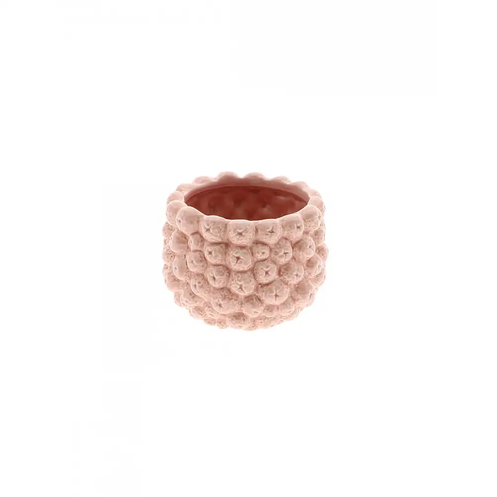 Κασπώ κεραμικό 3D φρούτα ροζ 14,5x11cm