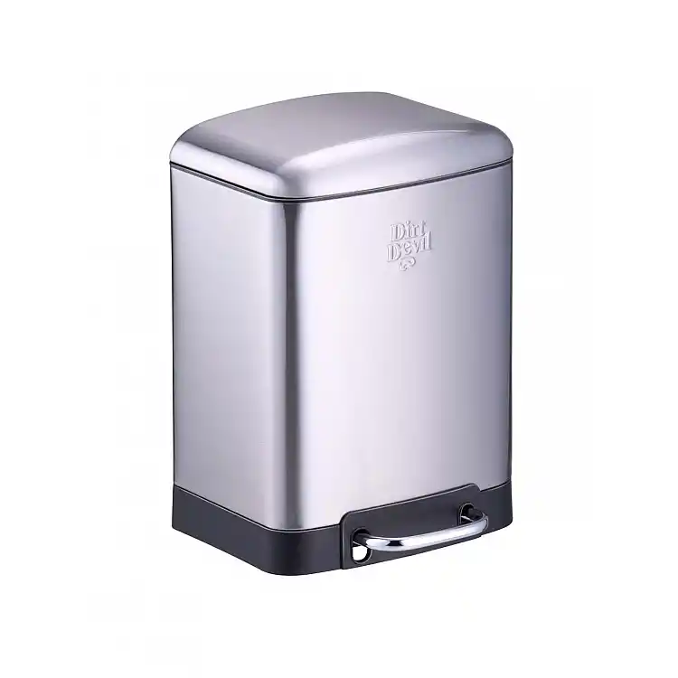 Κάδος απορριμάτων ασημί soft close 6L/22,5 x 20,7 x 32 cm