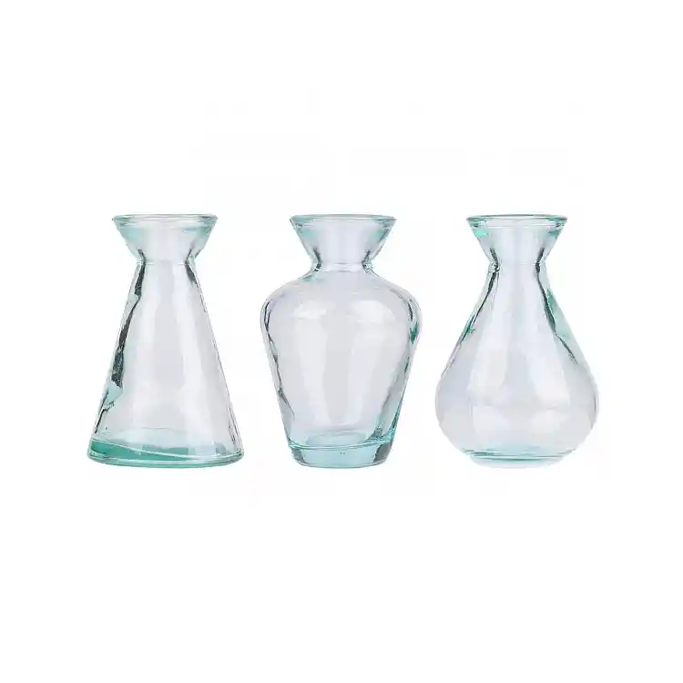 Βάζα γυάλινα σετ3 τεμ 7x11cm