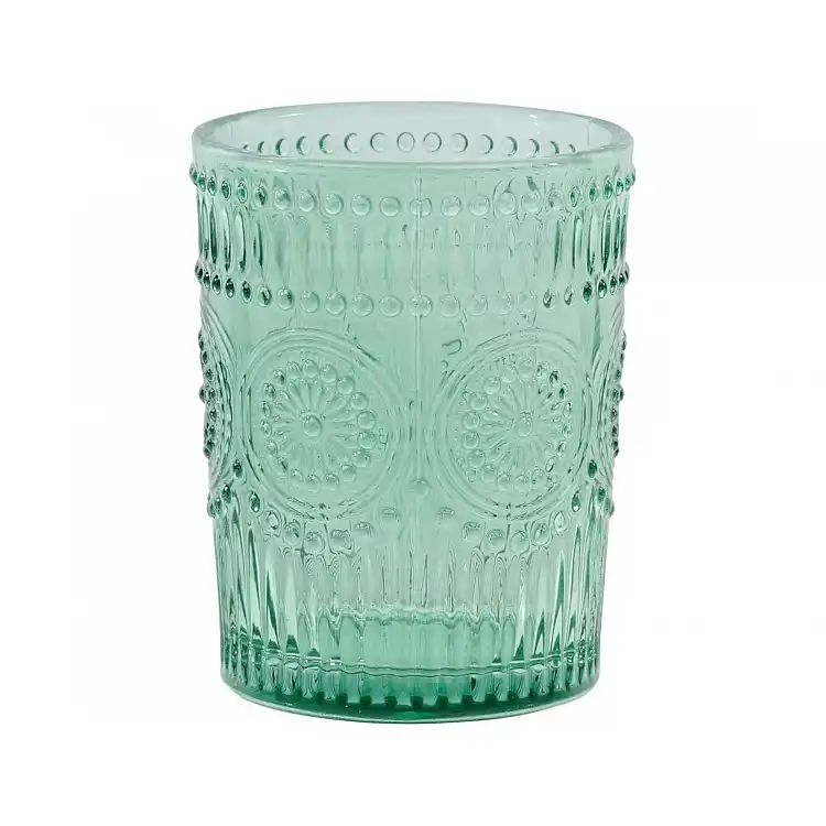 Ποτήρι νερού πράσινο s/4 κλασικό 240ml/7,8x10cm