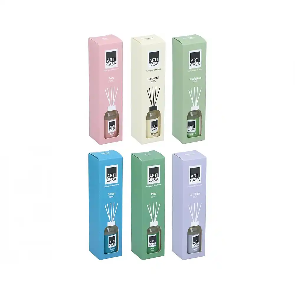 Diffuser 6αρώματα 50ml/2,5x2,5x18,2 cm